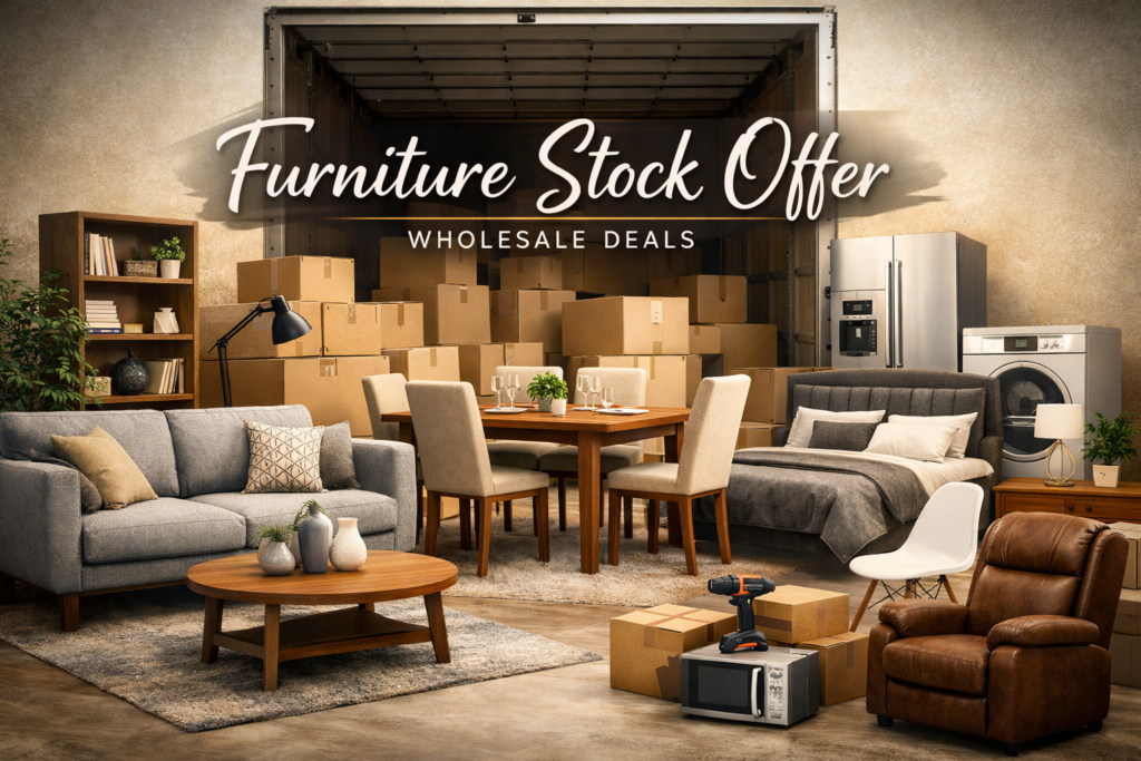 Möbel und Haushaltsgeräte Sonderposten – gemischter Lagerposten für Händler und Großabnehmer