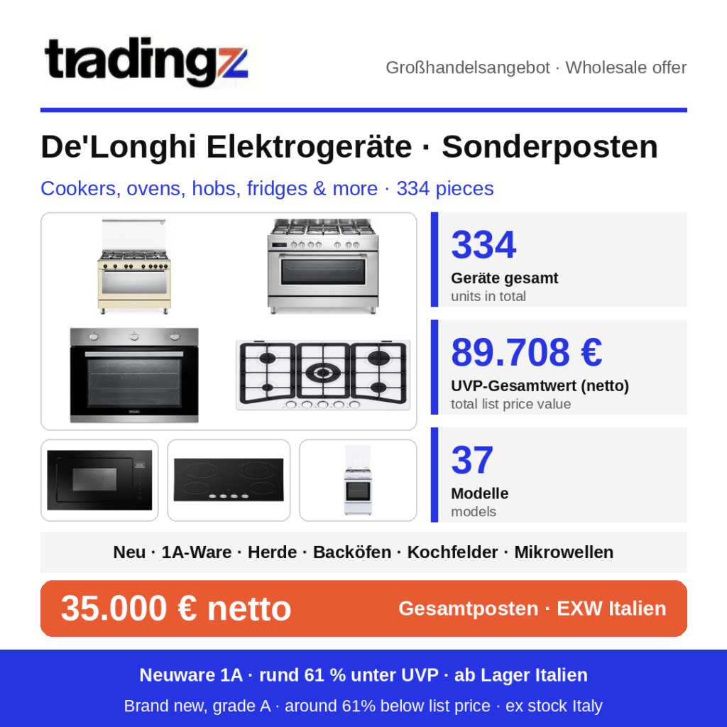 De'Longhi Elektrogeräte – Sonderposten