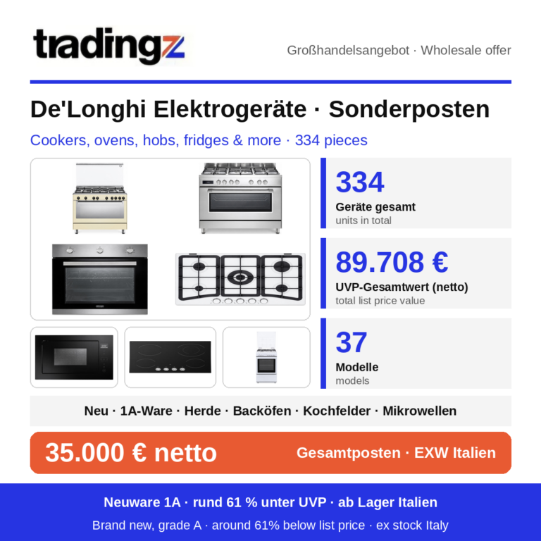 De'Longhi Elektrogeräte – Sonderposten